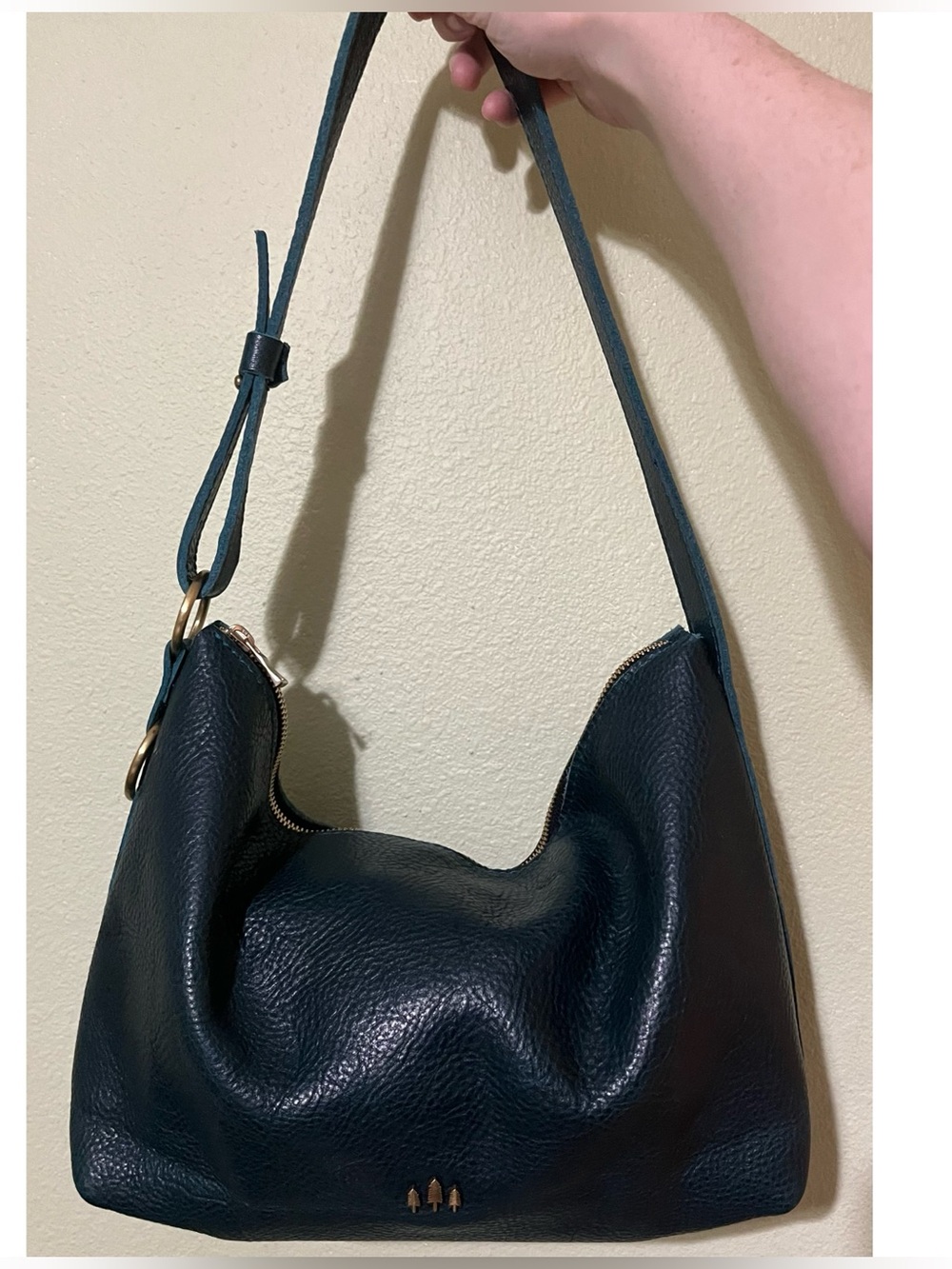 Portland Leather Goods Slouchy Shoulder Bag in Lagoon!